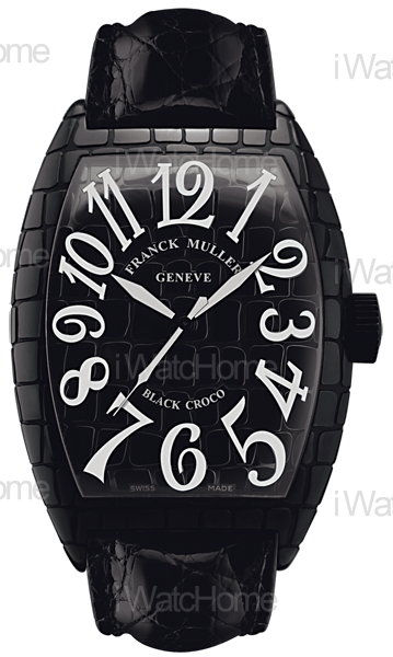 FRANCK MULLER Black Croco 不鏽鋼腕錶